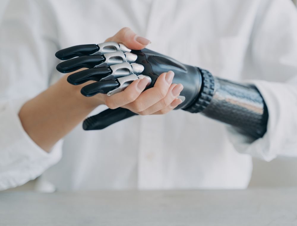 High Tech Carbon Electronic Hand Modern Technology 5ZWABQ7 1 9